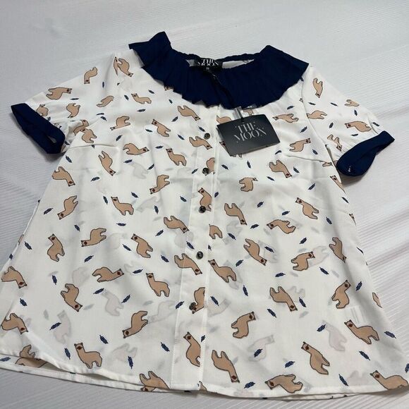 NWT Unique Vintage x The Moon Llama Shirt Size Small New - Picture 5 of 10